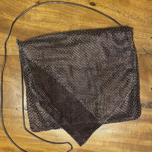Vintage Mesh Shoulder Bag - Elegant Evening Accessory - Picture 1 of 10